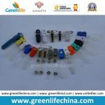 Colored Plastic Lanyard Alligator Lid Clips W/PVC Tape Office Fastener