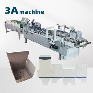 Mini PLC Controlled Folder Gluer Machine for Small Box Folding and Gluing