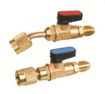 36" Inch Premium Refrigerant Charging Hose with Ball Valve in Red , Yellow ,