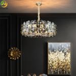 E14 Fancy Crystal Pendant Light Anti Corrosion For Lobby