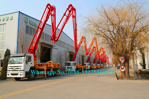 China Zoomlion Sany 23m Verticle reach Truck Mounted Concrete Pump 23X-4Z with Output of 100m³/h Construction Equipment factory