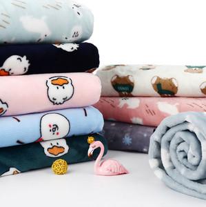 China Flannel Polyester Velvet Sherpa Fleece Fabric For Blankets Pajamas Garments factory