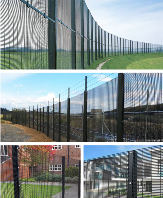 Electric Galvanized Powder Coated 358 Anti Climb Security Fence Anti Cut 5mm Thick