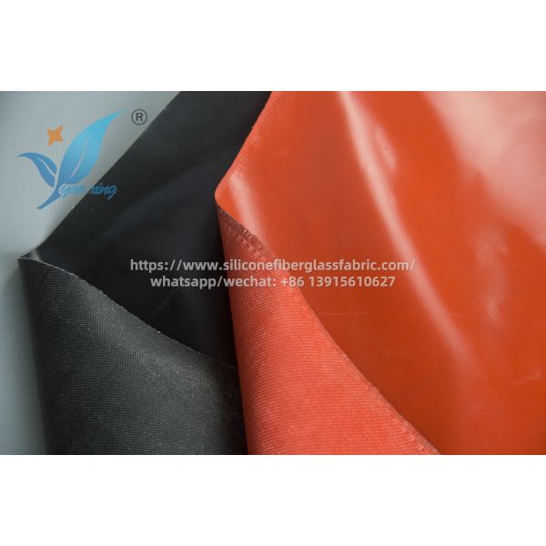 0.4mm Fireproof Curtain Fabric Silicone Coated Soft Texture