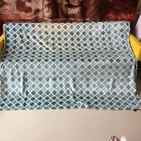 Eco Friendly Warm Flannel Print Blanket Comfortable For Fall Winter OEM / ODM