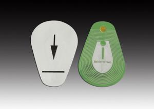 China 40*58mm Plastic Sticker EAS RF Label Deactivatable / Non-Deactivatable HAX737 factory