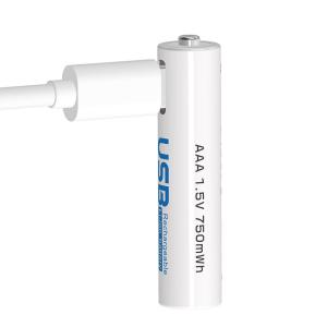 China Lithium Battery 1.5v Aa Rechargeable Battery type c Usb Lithium Battery Li Ion Battery Cell factory