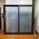 Balcony Position Aluminium Sliding Glass Doors With Double Tempered Glaze Custom
