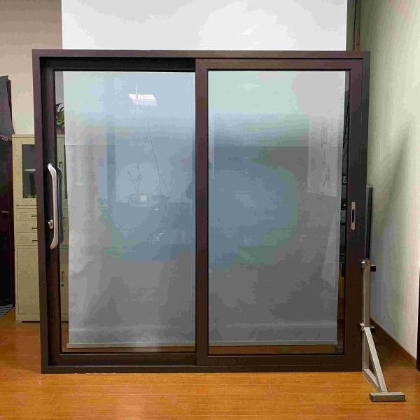 Balcony Position Aluminium Sliding Glass Doors With Double Tempered Glaze Custom