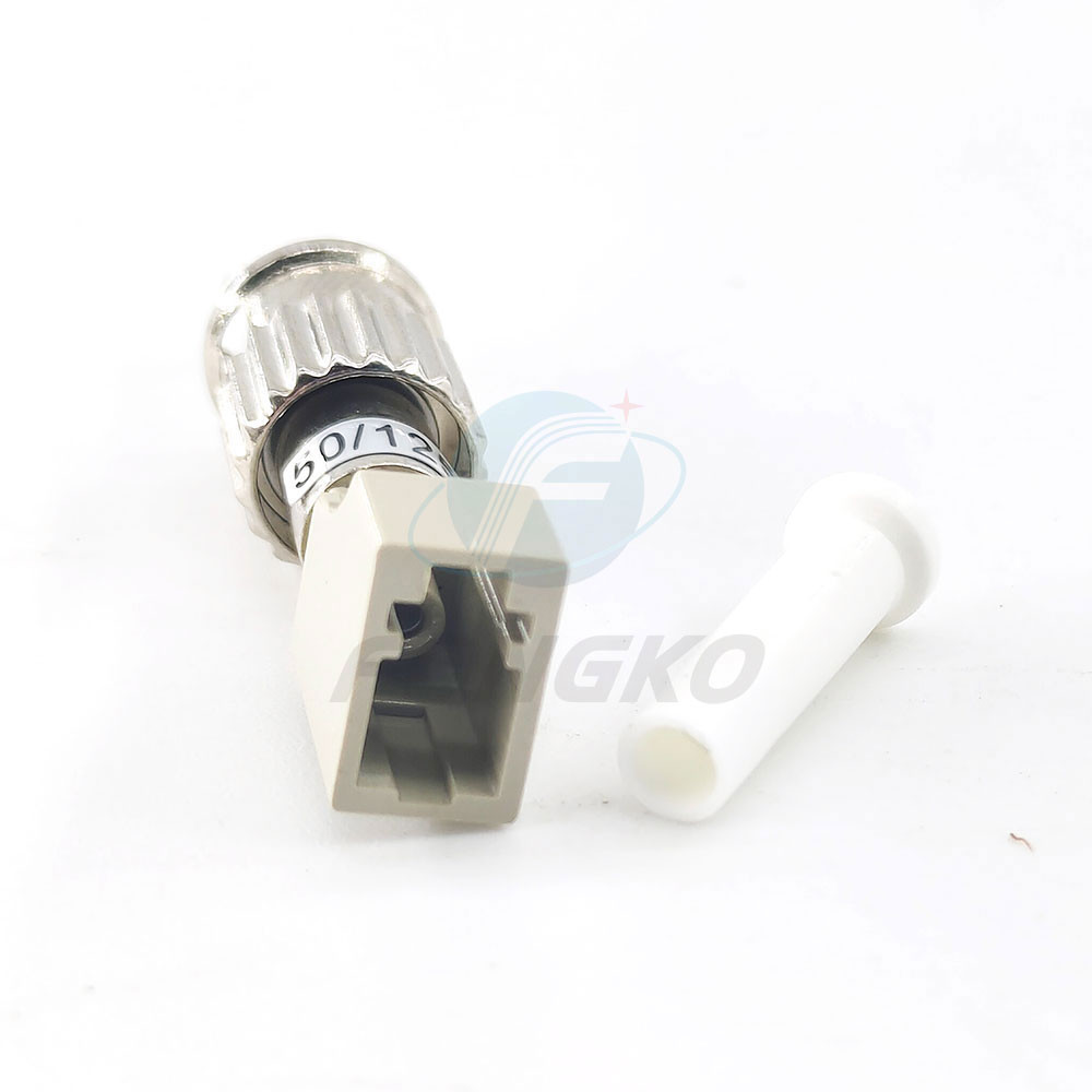 LC ST Female To Male Fiber Optic Hybrid Adapter Multimode 50/125