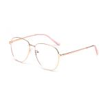 Oversized Rectangle Metal Anti Blue Ray Computer Glasses Outdoor Optical Frame