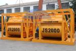 Self Lubrication Twin Shaft JS200 Concrete Mixer Machine Discharging Volume