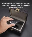 RFID Leather Signal Blocking Cage Keyless Entry System Anti Radiation