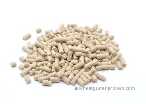 China Prawn, Fish Feed Material , Cylindrical Wheat Gluten Feed Pellets factory