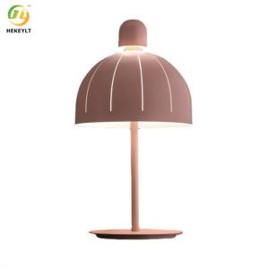 China LED Iron Material Pink Table Lamp For Living Room Bedroom Kids Room factory