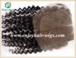 Lace top closure 4''x4'' ,malaysian virgin hair natural color curly 10''-24'