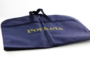 China Colorful Zippered Garment Bags Webbing Handle Luxury Fashion Design 60*100cm factory