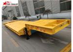 60-100T Heavy Duty Lowboy Trailer Highly Robust Structure Steel Material