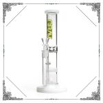 Grav 10 Inches Straigth Tube Glass Smoking Water pipes With Honeycomb Perc Bongs