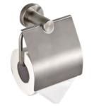 Toilet Roll Paper holder with cover 83306B(7051)-Polish&Brush&Round &stainless