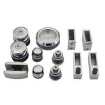SS304 Square 30*10mm Bar Shower Sliding Door Tube Fitting with Silver Appearance