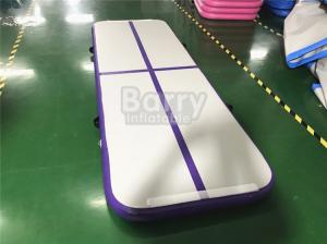 China Outdoor Small Portable Kids A Purple Air Track Gymnastics Mat For Body Building With Carry Bag factory
