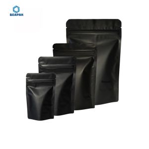 China Aluminium Foil Black Matte 120 Micron Stock Packaging Bags on sale