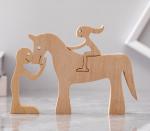 Home Office Wooden Craft Decor Statue Cute Handmade Wooden Figurines Carving