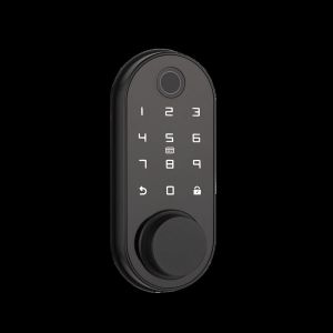 China FCC Smart Deadbolt Latch Door Lock With Fingerprint Code Card APP WiFi Funciton factory