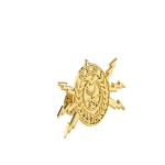 Gold Plating 50*35mm Army Metal Badges Lapel Pin Brooch