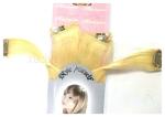 Golden 100% Human European Straight Real Hair Clip In Hair Extensions 18 inch