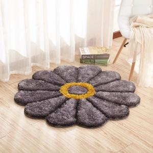 China Blue Fan-Shaped Pattern New Design Boy Room Shaggy Kid Living Room Carpet Made In China factory