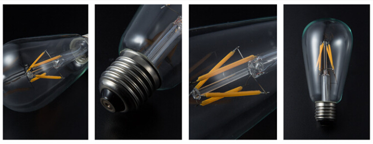 New product 2W Edison C35 LED Filament Candle twist Light E14 base Sapphire filament