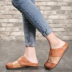 S044 Personality handmade leather shoes female original Mori female flat bottom