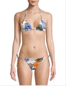 China VITAMIN A Gia Printed Triangle Bikini Top factory