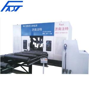 China CNC H Beam Cutting Drilling Production Line for Steel Structure CNC Beam Drilling Machine 1000/1250 factory
