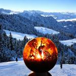 6mm Thickness Round Fire Bowl Outdoor Fireplace With 1 Year Warranty