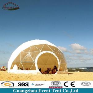 China Clear Roof Beach Shelter Geodesic Dome Tent With PVC Coated Polyester Fabric factory