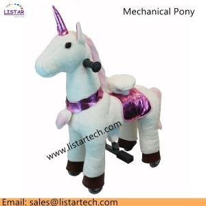 China Small Giddy Up Unicorn Unique Gift for Christmas, Ride on Toy Horse, Action Pony factory
