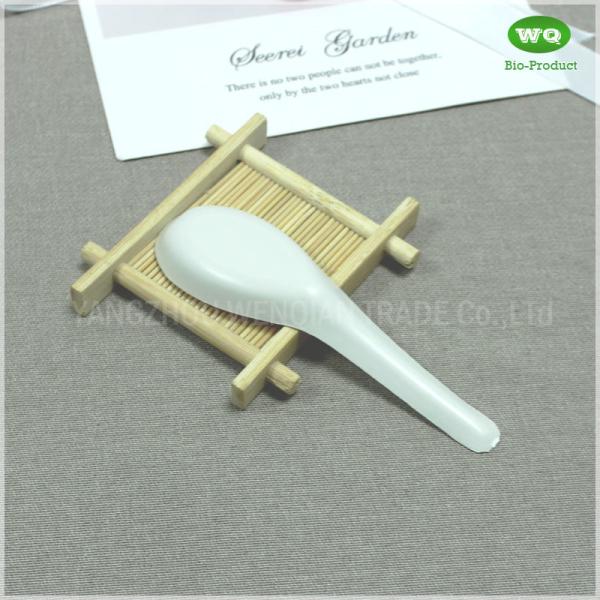 4.5 Inch Compostable Chinese Spoon,Customized Durable Disposable Utensils, Food