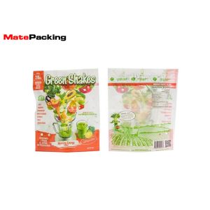 China Transparent Fresh Vegetable Packaging Bags , Custom Printing Vegetable Bags Keep Fresh Glossy With Hole on sale