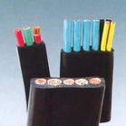 China Flat Flexible Traveling Cable for Crane or Conveyor in Black Jacket factory