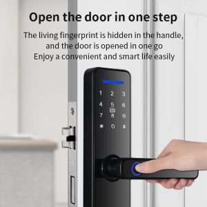 S811 Smart Home Door Lock Fingerprint Zigbee Wifi TTlock APP Remote Control Tuya
