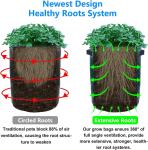 10 Gallon Potato Grow Bags, Planter Pouch Bags for Vegetables, Fruits and