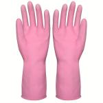 Cotton Flocklined Household Kittchen Rubber Gloves For Kitchen Cleaning
