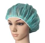 Nonwoven PP Disposable Round Bouffant Cap 10GSM 18" 19" 21" 24" Inches White