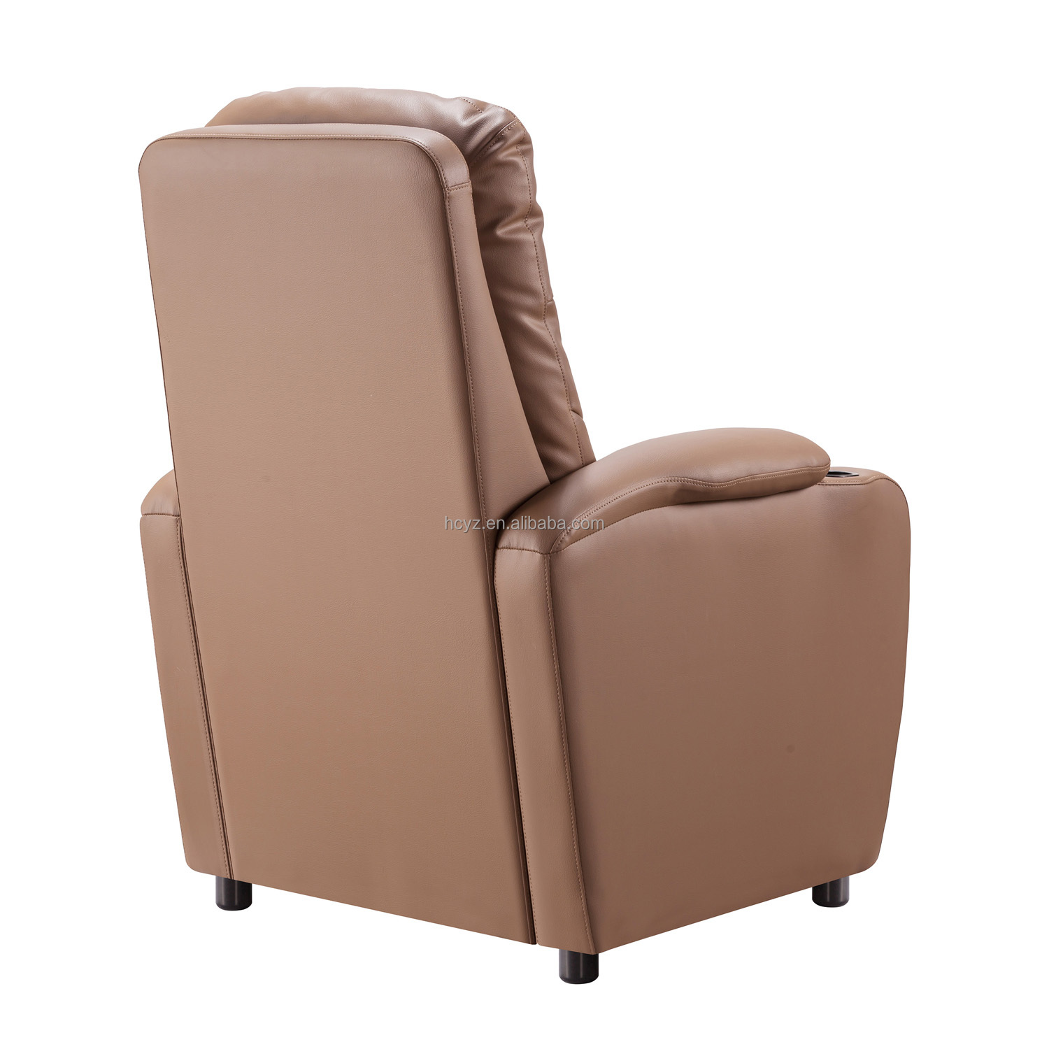 Theater Furniture Genuine Leather Power Electric Recliner Sofa Chair with Cup Holder