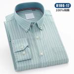New Men′s Oxford Textile Shirt Pure Cotton Spring and Autumn Long-Sleeved Youth