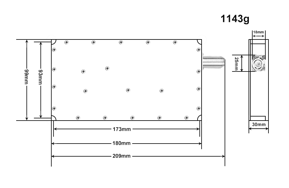 Anti Drone Wifi Jammer Module 200W-300W High Performance