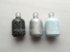 China Classic Marble effect gel polish bottle any color available double coating bottle nail polish packaging flat bsuh factory